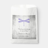 パープルトンフライ結婚式の引き出物バッグ フェイバーバッグ (正面)