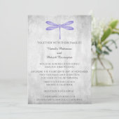 パープルトンフライ結婚式招待状 招待状 (スタンド正面)