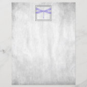 パープルトンボパーソナライズされたイ紙シート (裏面)