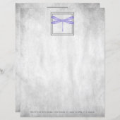 パープルトンボパーソナライズされたイ紙シート (正面/裏面)