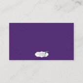 パープルトーンオントーンリンクハート座席表 プレイスカード (裏面)