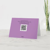 パープルトーン ヴィンテージ クラシック カー 父の日 カード (裏面)