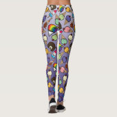 パープルドグラデーションロ霜の降りたートレギンス レギンス (裏面)