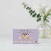パープルドッグウォーカーロイヤリティディスカウントポー 名刺 (スタンド正面)