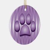 パープルドッグボーンとポークリスマスオーナメント セラミックオーナメント (右)