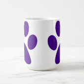 パープルドッグポープリントカスタマイズ可能なコーヒーマグ コーヒーマグカップ (中央)