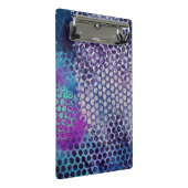 パープルドット抽象芸術 ミニクリップボード (アングル)