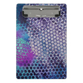 パープルドット抽象芸術 ミニクリップボード (正面)