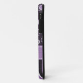 パープルドット&ストライプ Case-Mate iPhoneケース (裏面/左)