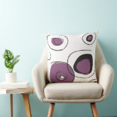 パープルドファンキーットデザインレトロ装飾用クッション クッション (椅子)