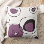 パープルドファンキーットデザインレトロ装飾用クッション クッション (ブランケット)