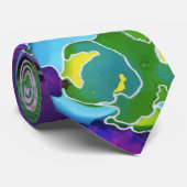 パープルドポップ・アートのードルネックタイ ネクタイ (ロール)