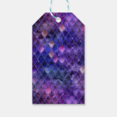 パープルドラゴンはかりで測金ゴールド誕生日ありがとう ギフトタグ (裏面)