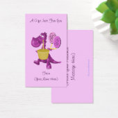 パープルドラゴンカップケーキギフトカパーソナライズされたードラベル (デスク)