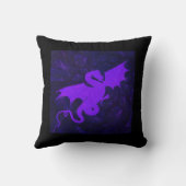 パープルドラゴンファンタジー夢 クッション (裏面)