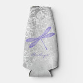 パープルドラゴンフライパーソナライズされたボトルクール ボトルクーラー (正面)