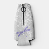 パープルドラゴンフライパーソナライズされたボトルクール ボトルクーラー (裏面)