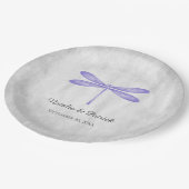 パープルドラゴン結婚フライ紙プレート ペーパープレート (アングル)