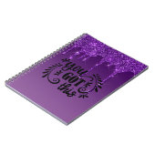 パープルドリッピンググリッター |お得客様 ノートブック (左側)