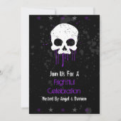 パープルドリップスカル 招待状 (正面)