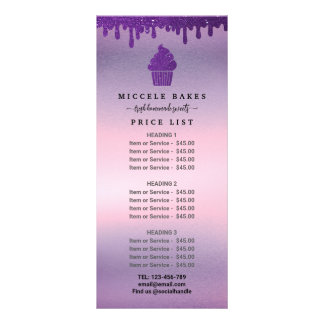 パープルドリップベーカリーサービス価格 ラックカード