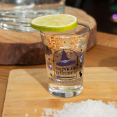 パープルドリンクアップウィッチハロウィーン ショットグラス