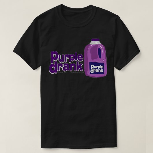 パープルドリンク良い飲みリーンSizzurpテキサス州茶 Tシャツ (デザイン正面)
