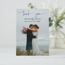 パープルドリームススタイリッシュ花模様サンキューカード