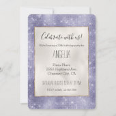パープルドリームスパークル 招待状 (正面)
