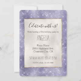 パープルドリームスパークル 招待状