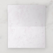 パープルドリームズスタイリッシュ花模様折り畳み座席表 プレイスカード (内部開封)