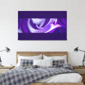 パープルドリームズ抽象芸術ファンタジーレインボーアート キャンバスプリント (インサイチュ (寝室))