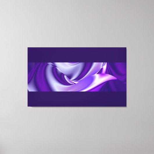 パープルドリームズ抽象芸術ファンタジーレインボーアート キャンバスプリント (正面)