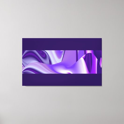 パープルドリームズ抽象芸術ファンタジーレインボーアート キャンバスプリント (正面)