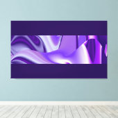 パープルドリームズ抽象芸術ファンタジーレインボーアート キャンバスプリント (インサイチュ (ウッドフロア))