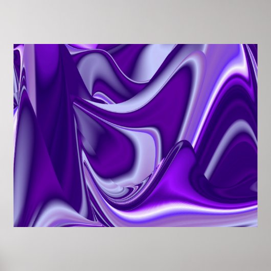 パープルドリームズ抽象芸術ファンタジーレインボーアート ポスター (正面)