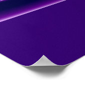 パープルドリームズ抽象芸術ファンタジーレインボーアート ポスター (角)