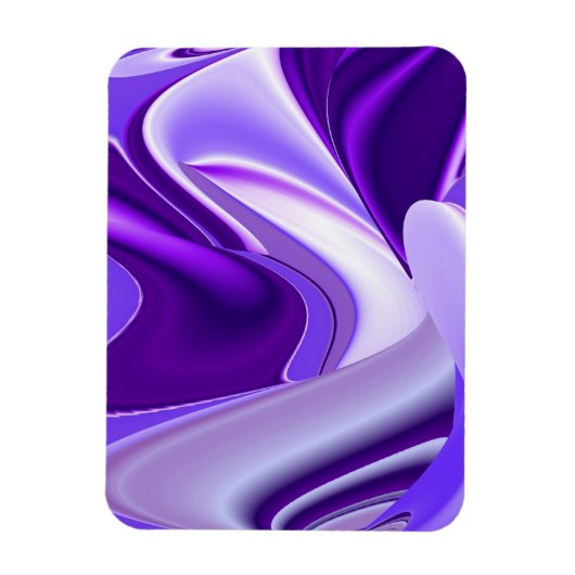 パープルドリームズ、抽象芸術ファンタジーレインボーアート マグネット (縦)