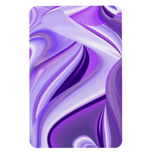 パープルドリームズ、抽象芸術3Dレインボーアート マグネット (縦)