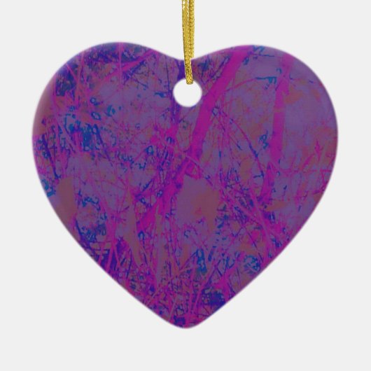 パープルドリームファンタジーミックスマッチ セラミックオーナメント (正面)