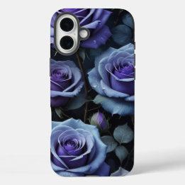 パープルドリームローズ iPhone 16 PLUSケース