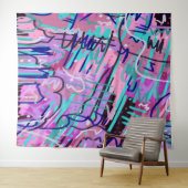 パープルドリーム表現抽象芸術 タペストリー (インサイチュ(横))