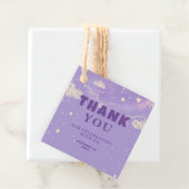 パープルドリーム赤ちゃんシャワーありがとう フェイバータグ (インサイチュ)