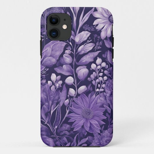 パープルドリーム、幻想的な花のインディゴパレット Case-Mate iPhoneケース (裏面)