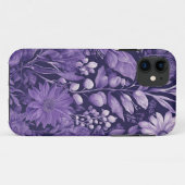 パープルドリーム、幻想的な花のインディゴパレット Case-Mate iPhoneケース (裏面(横))