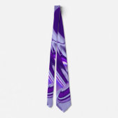 パープルドリーム、抽象芸術ファンタジーレインボーアート ネクタイ (裏面)