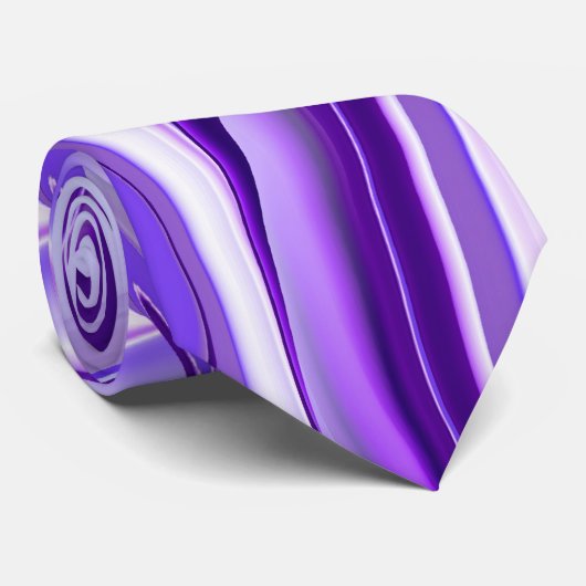 パープルドリーム、抽象芸術ファンタジーレインボーアート ネクタイ (ロール)