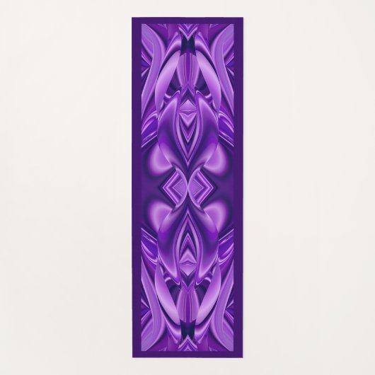 パープルドリーム、抽象芸術ファンタジーレインボーアート ヨガマット (正面)