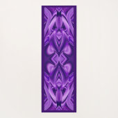 パープルドリーム、抽象芸術ファンタジーレインボーアート ヨガマット (裏面)