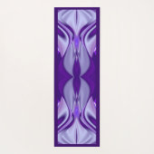 パープルドリーム、抽象芸術ファンタジーレインボーアート ヨガマット (裏面)